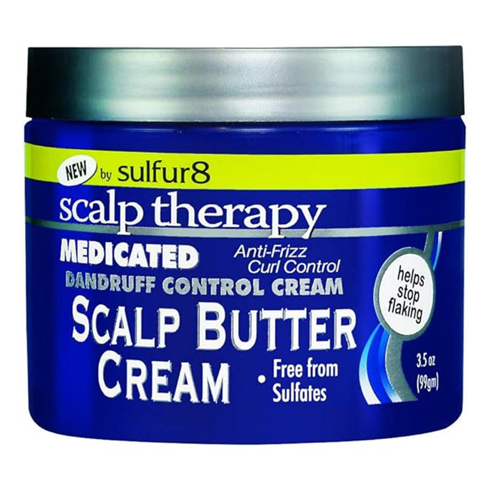 Sulfur8 Scalp Therapy Medicated Scalp Hair Butter Cream 3.5Oz (99g)